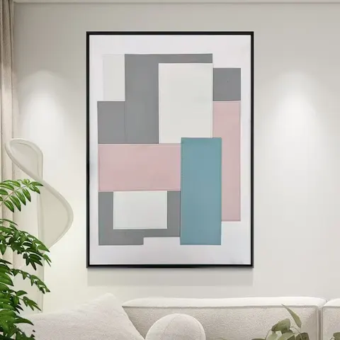 城市 单幅 装饰画 现代简约 客厅背景墙挂画 手工皮雕