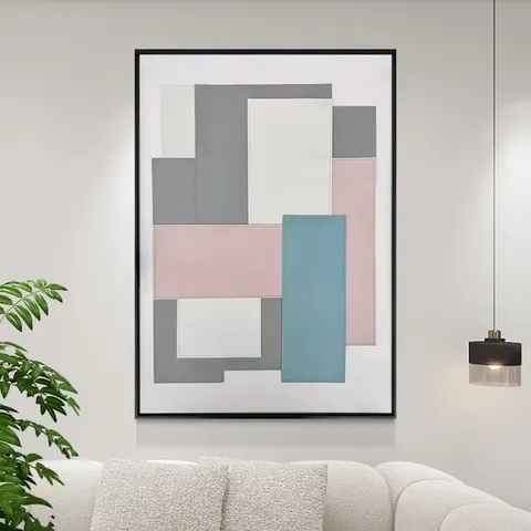 城市 单幅 装饰画 现代简约 客厅背景墙挂画 手工皮雕