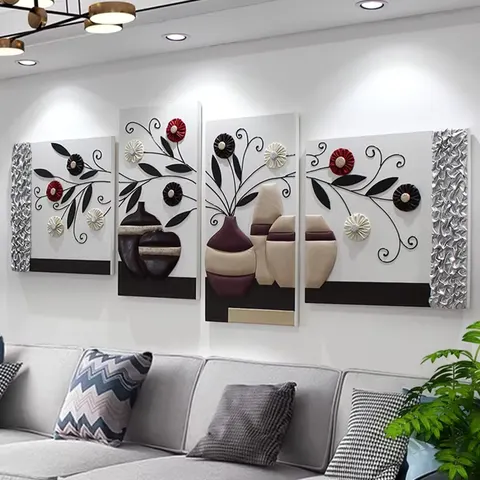 抽象 单幅 装饰画 现代简约 客厅背景墙挂画 手工皮雕