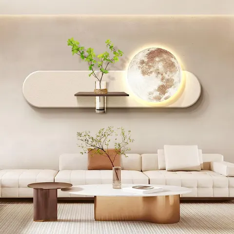 植物 单幅 装饰画 现代简约 客厅背景墙挂画 LED带灯画