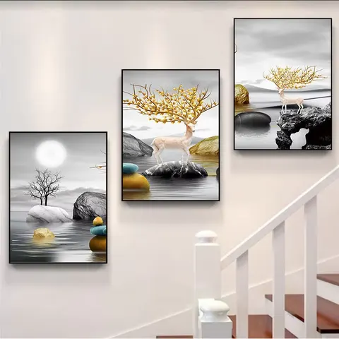 抽象 单幅 装饰画 现代简约 玄关背景墙挂画