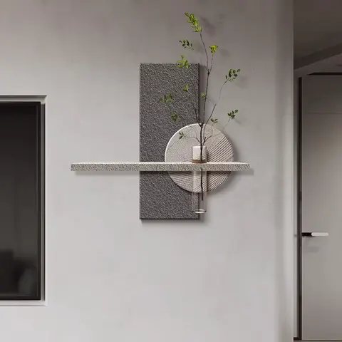 植物 单幅 装饰画 现代简约 客厅背景墙挂画 砂岩浮雕