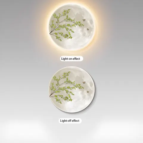 植物 单幅 装饰画 现代简约 客厅背景墙挂画 LED带灯画