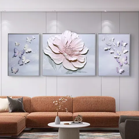 抽象 单幅 装饰画 现代简约 客厅背景墙挂画 砂岩浮雕