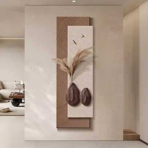 抽象 单幅 装饰画 现代简约 客厅背景墙挂画 砂岩浮雕