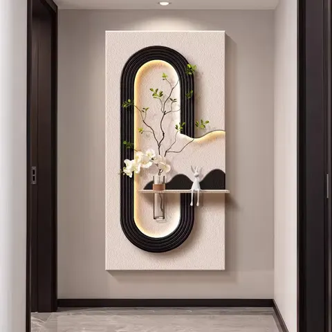 植物 单幅 装饰画 现代简约 客厅背景墙挂画 砂岩浮雕