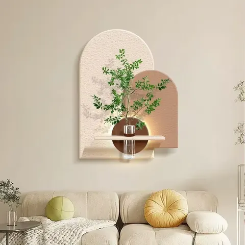 植物 单幅 装饰画 现代简约 餐厅背景墙挂画 砂岩浮雕