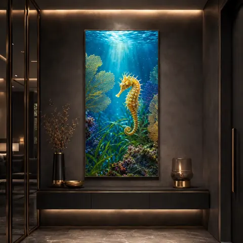 海浪 单幅 装饰画 现代简约 玄关背景墙挂画