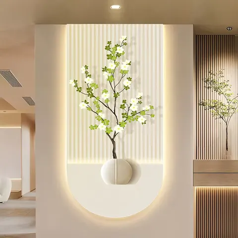 抽象 单幅 装饰画 现代简约 客厅背景墙挂画 LED带灯画