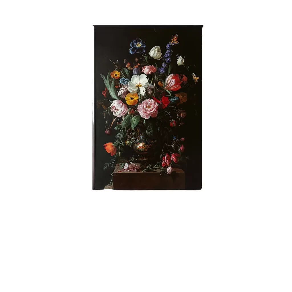 繁花 单幅 装饰画 现代简约 客厅背景墙挂画 手绘油画