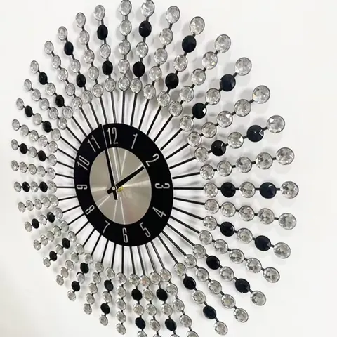 城市 单幅 装饰画 现代简约 客厅背景墙挂画 挂钟