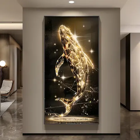 抽象 单幅 装饰画 轻奢风 玄关背景墙挂画 晶瓷画
