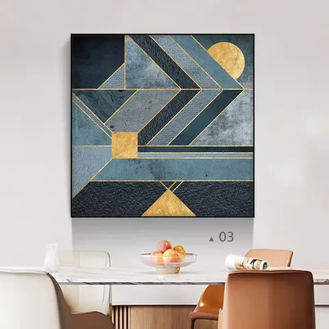 抽象 单幅 装饰画 现代简约 酒店背景墙挂画 手绘油画